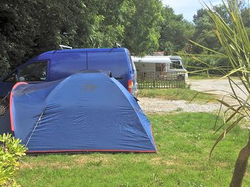 You can bring a caravan and a tent next to it