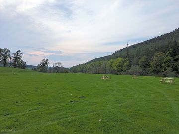 View of the camping field