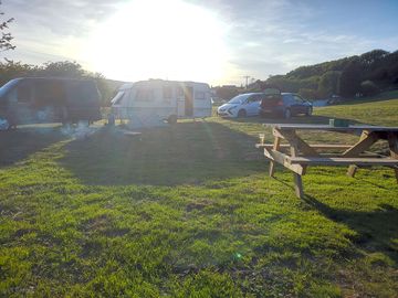 Pitches with picnic benches