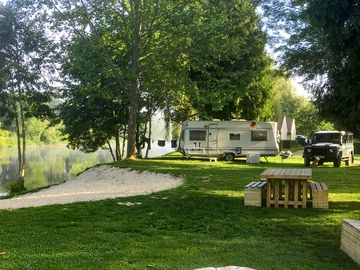 Pitches by the river