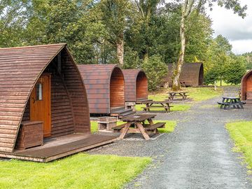 The glamping field at woodclose park