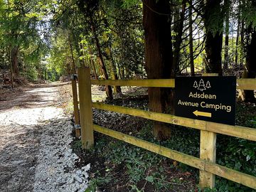 Entrance through the woods