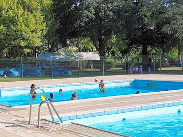 Outdoor pools open in july and august