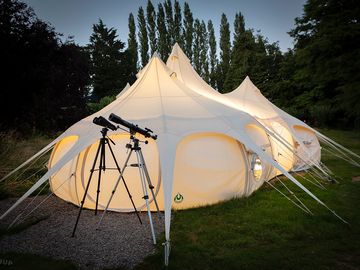Stargazing telescopes are provided free of charge