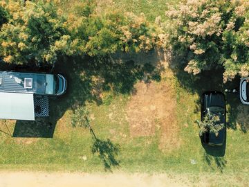 Zona de parking del camping