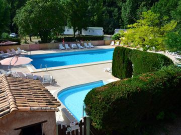 Outdoor pool and paddling pool