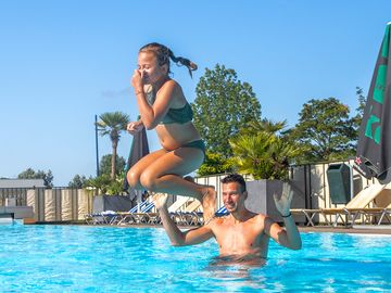 Fun at the swimming pool