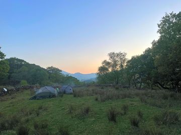 Peaceful site with mountain views