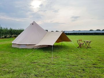 Exterior of the furnished bell tent