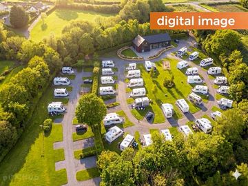 Digital aerial shot of what the caravan park will look like
