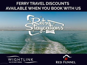 Isle of wight ferry discounts are available when booking a pitch with retro staycations