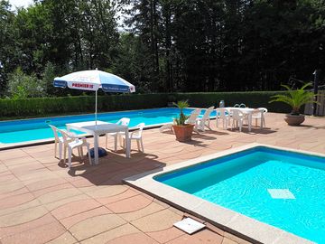 Swimming pool and kids' pool