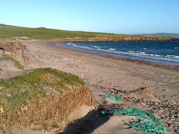 Sand beach available, some swim here, no life guard.
