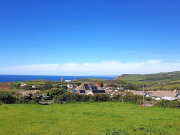 Sea views from the pitch