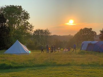Site at sunset