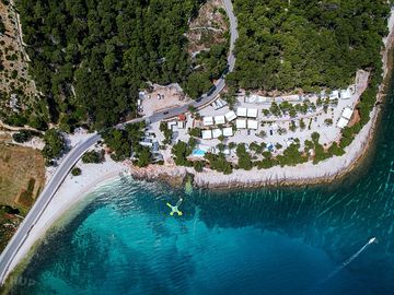 Bird view of whole campiste