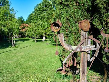 Sculpture at the entrance