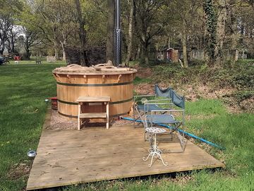 Woodfired hot tub