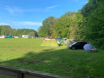 Looking out across our field from the toilet block