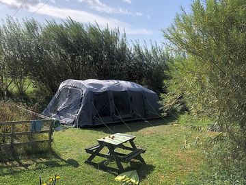 Tent on pitch