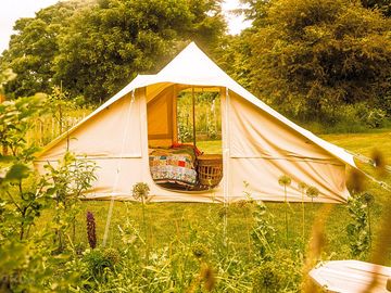 Bell tent exterior