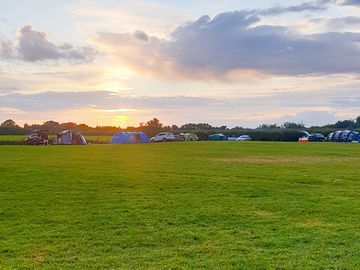 Sunset on the campsite