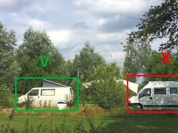 Campervans allowed, but no motorhomes