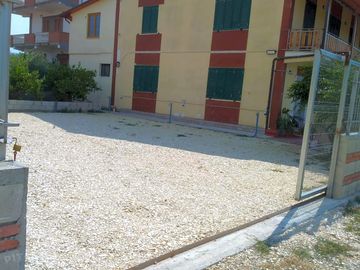 Site secured by a locked gate