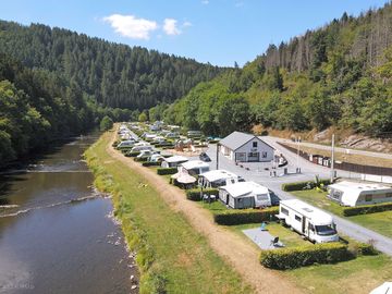 Pitches by the river