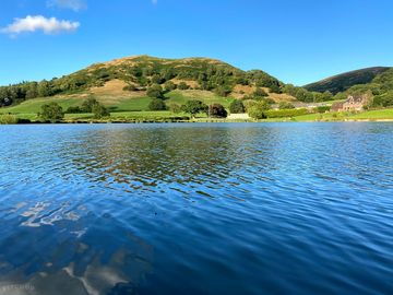 View across the fishing pool