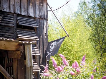 The pirate den, where all of the activities happen
