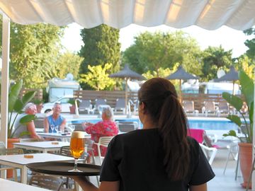 The terrace