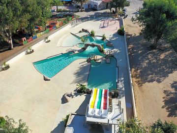 Aerial view of the waterpark