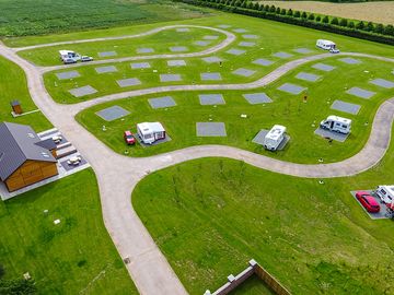 Aerial view of the site