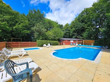 Our heated outdoor pool