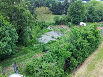 Overview of site with pitches
