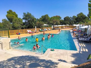 Swimming pool and deck