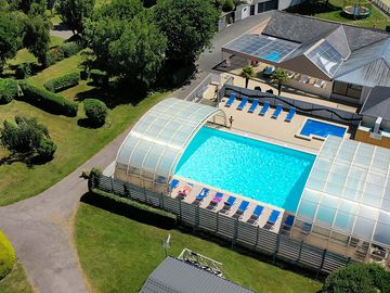 The pool from above