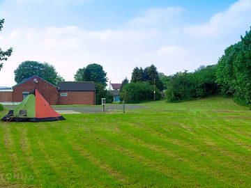 This is a bit of the grassed area where tents can be pitched