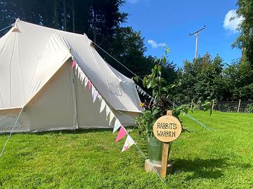 Bell tent exterior