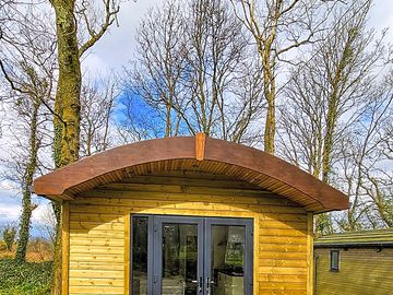 Exterior of the one-bed pod