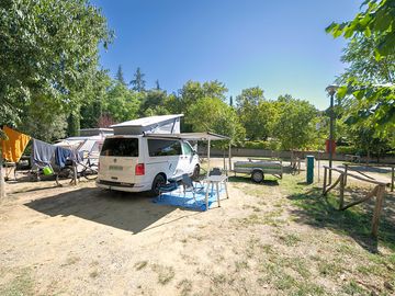 Pitches for campervans, caravans, and tents