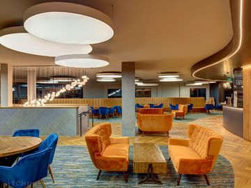 The clubhouse bar and restaurant