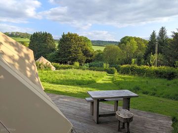 View from the bell tents