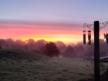 Sunrise from tench hut