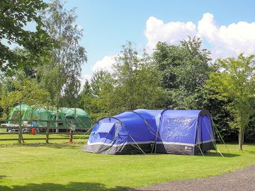 Spacious tent pitches