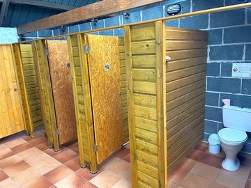 Clean and accessible toilet and shower facilities