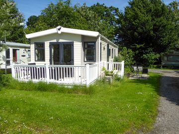 Static caravan exterior