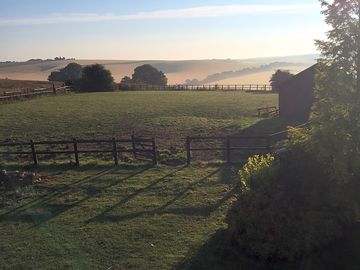 Sunrise over the site