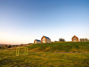 Evening at the cabins